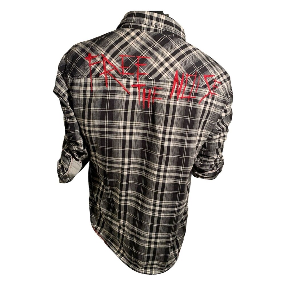 Decoded Skull Logo Skate Shirt Y2K Men’s Med Free The Noise